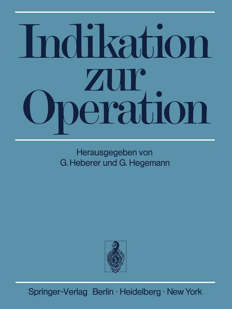 Indikation zur Operation - 