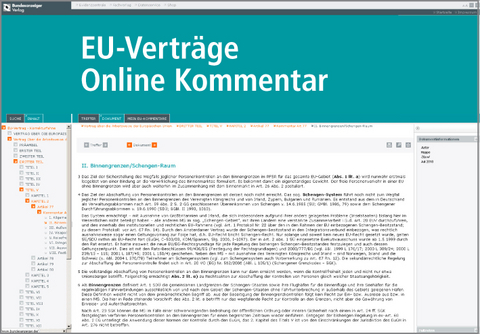 EU-Vertr&auml;ge Kommentar Online - 
