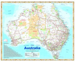Australia Handy Wall Map