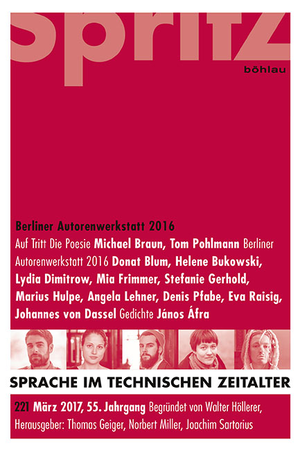 Berliner Autorenwerkstatt 2016 - 