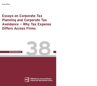 Essays on Corporate Tax Planning and Corporate Tax Advoidance