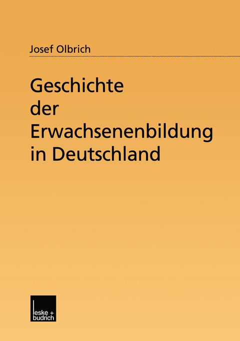 Geschichte der Erwachsenenbildung in Deutschland - Josef Olbrich