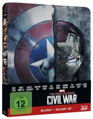 The First Avenger: Civil War 2D + 3D, 2 Blu-rays