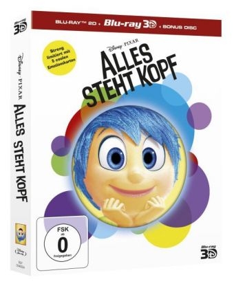 Alles steht Kopf, 1 Blu-ray 3D + 1 Blu-ray 2D + 1 Bonus Disc (Limited Edition)
