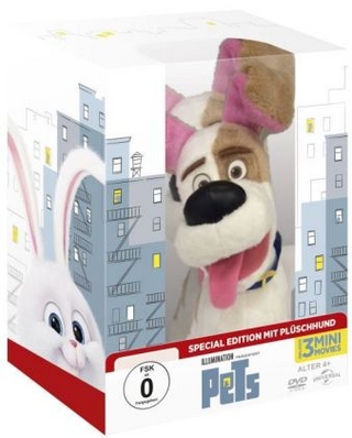 Pets, DVD mit Plüschhund