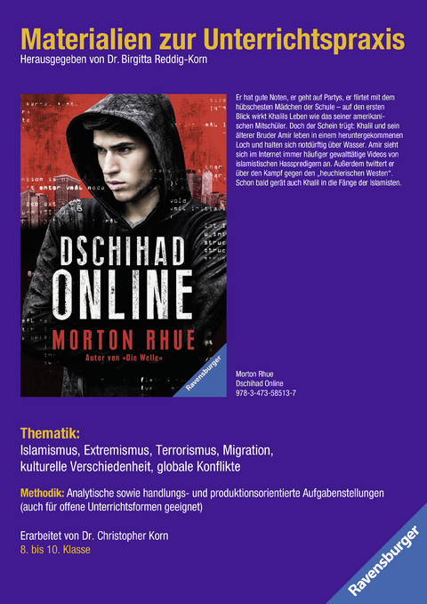 Materialien zur Unterrichtspraxis - Morton Rhue: Dschihad Online - 