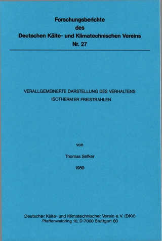 Verallgemeinerte Darstellung des Verhaltens isothermer Freistrahlen