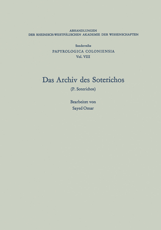 Das Archiv des Soterichos (P. Soterichos)