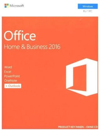 Microsoft Office Home and Business 2016, 1 Product Key Card