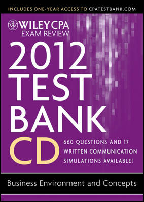 Wiley CPA Exam Review 2012 Test Bank 1 Year Access, Business Environment and Concepts 1.1