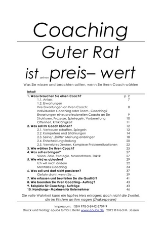 Coaching: Guter Rat ist seinen Preis- wert