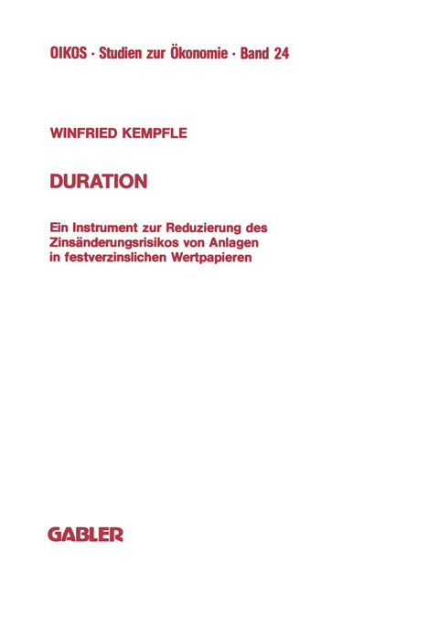 Duration - Winfried Kempfle