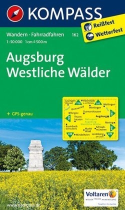 KOMPASS Wanderkarte Augsburg - Westliche W&auml;lder - 