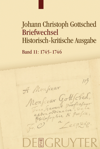 Johann Christoph Gottsched: Briefwechsel / Oktober 1745 - September 1746