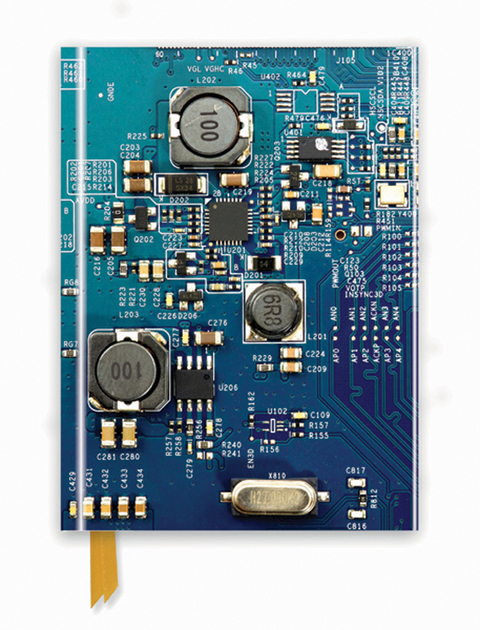 Circuit Board Blue (Foiled Journal) - 
