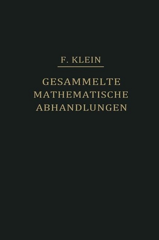 Gesammelte Mathematische Abhandlungen I