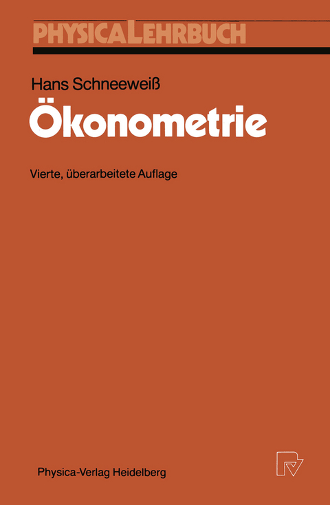 &Ouml;konometrie - Hans Schneewei&szlig;