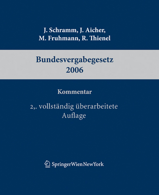 Kommentar zum Bundesvergabegesetz 2006