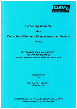 Beitrag zur Druckabhängigkeit des Wärmeübergangs beim Blasensieden von binären Gemischen