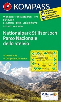KOMPASS Wanderkarte Nationalpark Stilfserjoch /Parco Nazionale dello Stelvio