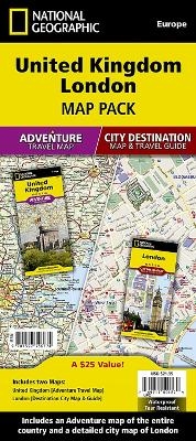 United Kingdom, London, Map Pack Bundle -  National Geographic Maps - Adventure