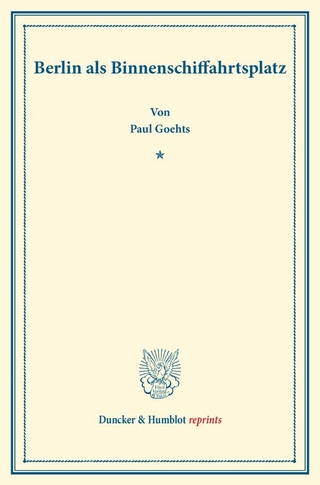 Berlin als Binnenschiffahrtsplatz.