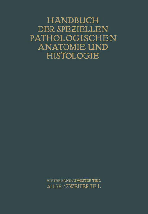 Auge - G. Abelsdorff, A. Elschnig, S. Ginsberg, R. Greeff, E. Hertel, E. v. Hippel, R. K&uuml;mmell, W. L&ouml;hlein, A. Peters, F. Schieck, E. Seidel, A. v. S?ily, K. Wessely