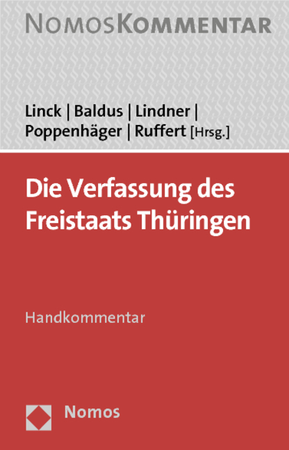 Die Verfassung des Freistaats Th&uuml;ringen - 