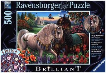 Glitzerndes Pferdepaar (Puzzle)