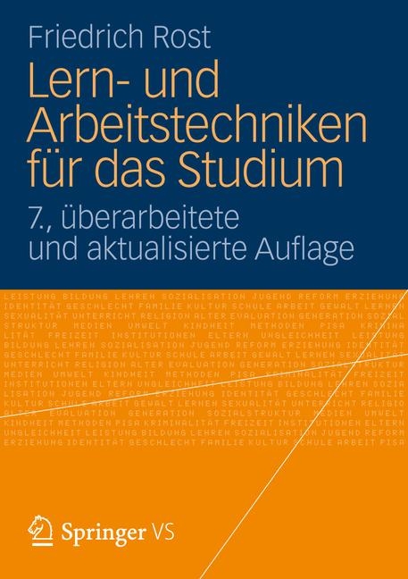 Lern- und Arbeitstechniken f&uuml;r das Studium - Friedrich Rost