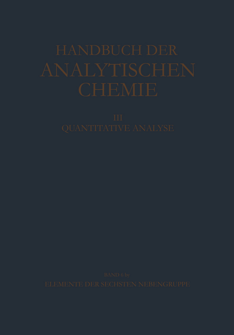 Elemente der Sechsten Nebengruppe Wolfram - Gerold W&uuml;nsch