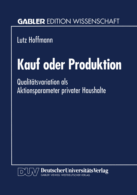 Kauf oder Produktion