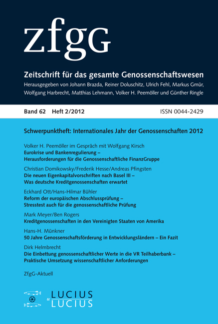 Internationales Jahr der Genossenschaften 2012 - 