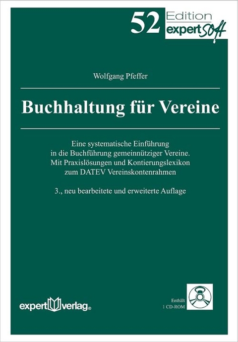 Buchhaltung f&uuml;r Vereine - Wolfgang Pfeffer