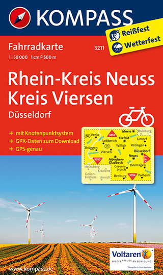 KOMPASS Fahrradkarte Rhein-Kreis Neuss - Kreis Viersen