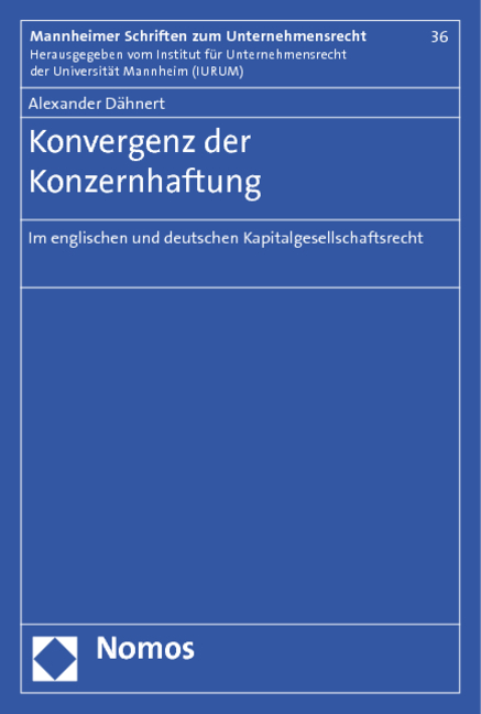 Konvergenz der Konzernhaftung - Alexander D&auml;hnert