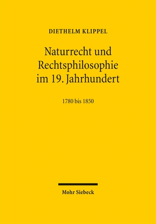 Naturrecht und Rechtsphilosophie im 19. Jahrhundert