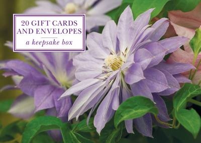 Tin Box of 20 Gift Cards and Envelopes: Clematis -  Peony Press