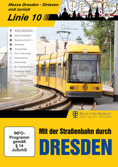 Mit der Stra&szlig;enbahn durch Dresden, Linie 10