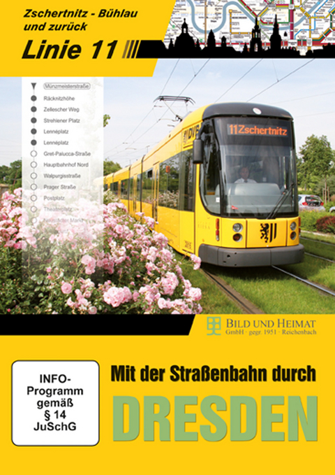 Mit der Stra&szlig;enbahn durch Dresden, Linie 11