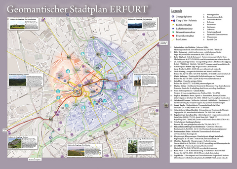 Geomantischer Stadtplan Erfurt - Martin Voltersen