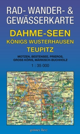 Rad-, Wander- und Gew&auml;sserkarte Dahme-Seen: K&ouml;nigs Wusterhausen, Teupitz - 