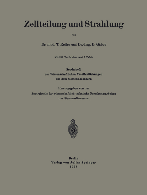 Zellteilung und Strahlung - T. Reiter, D. G&aacute;bor