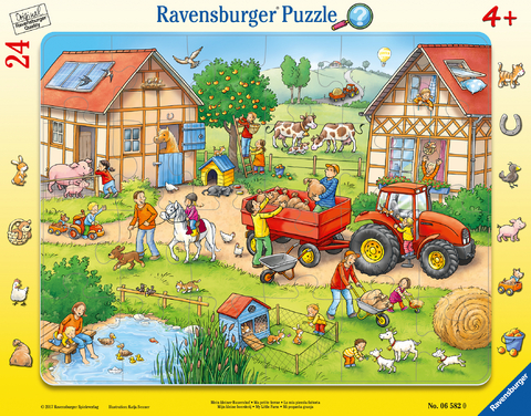 Ravensburger Kinderpuzzle - 06582 Mein kleiner Bauernhof - Rahmenpuzzle f&uuml;r Kinder ab 4 Jahren, mit 24 Teilen