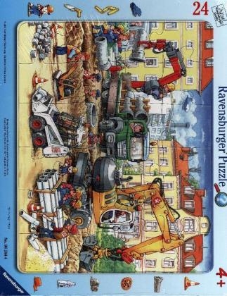 Flei&szlig;ige Bauarbeiter (Rahmenpuzzle)