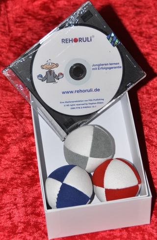 Video Lern-CD-Rom & 3 Bälle (M++)