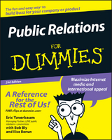 Public Relations For Dummies -  Eric Yaverbaum