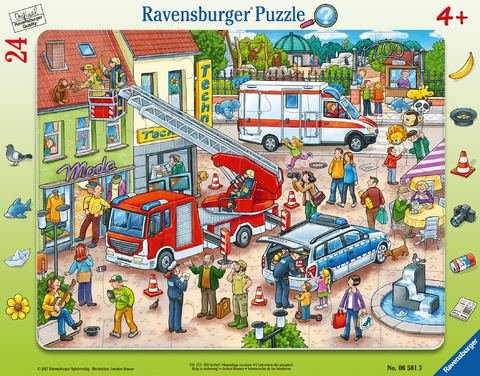 Ravensburger Kinderpuzzle - 06581 110, 112 - Eilt herbei! - Rahmenpuzzle f&uuml;r Kinder ab 4 Jahren, mit 24 Teilen