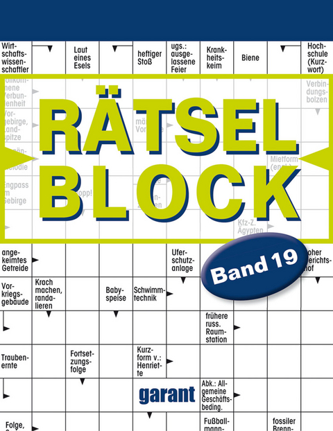 R&auml;tselblock Band 19