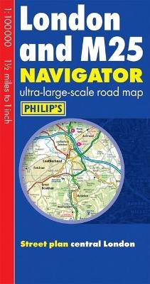 Philip's London and M25 Navigator Road Map -  Philip's Maps